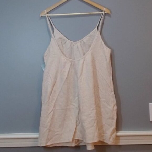 Shade & Shore™ Women’s Gauze Cover-Up Dress Cream M | Adjustable Straps - Picture 3 of 3